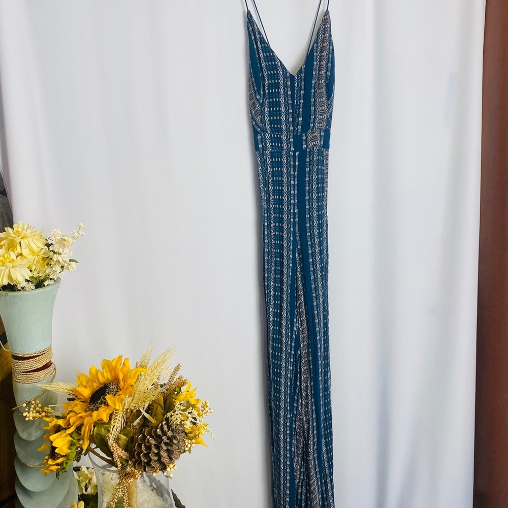 William B size small Blue Jumpsuit